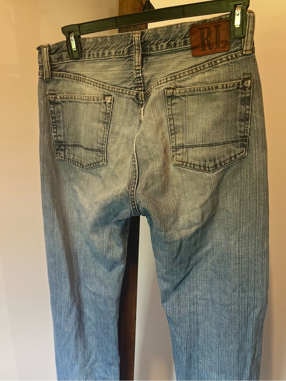 Ralph Lauren Men's Light Wash Relaxed Jeans